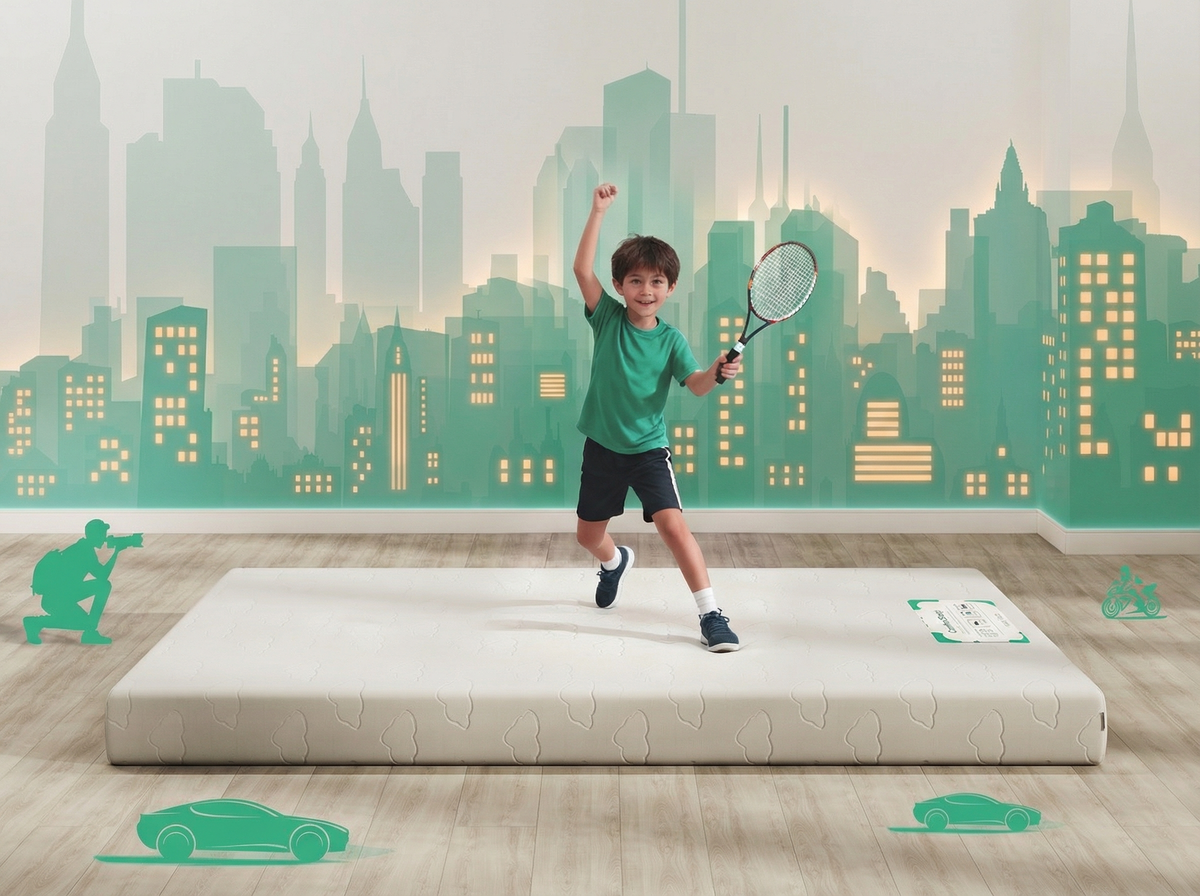 ComfortSleep 15 mattress, in a child's bedroom