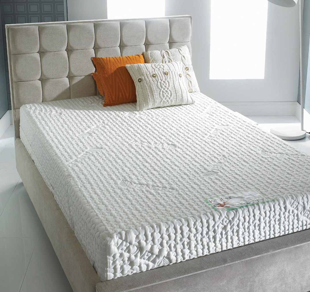 Capri Pocket Sprung Memory Mattress, on a divan in a bedroom