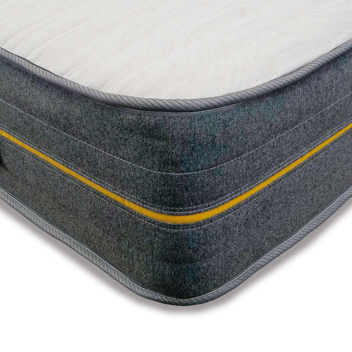 Gel 1000 Joint Relief Mattress, corner and yellow piping