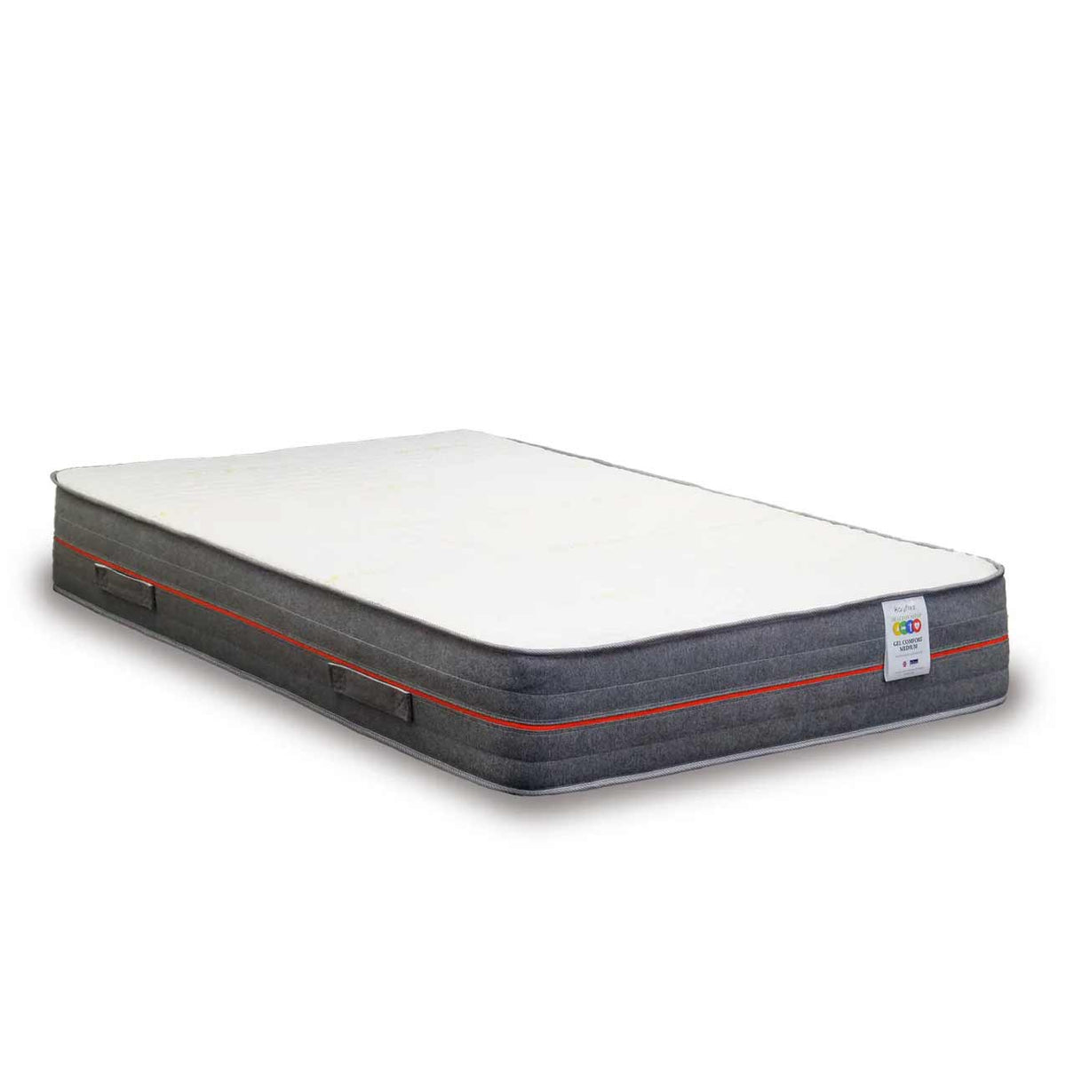 Gel Comfy Tension Relief Mattress, on a white background