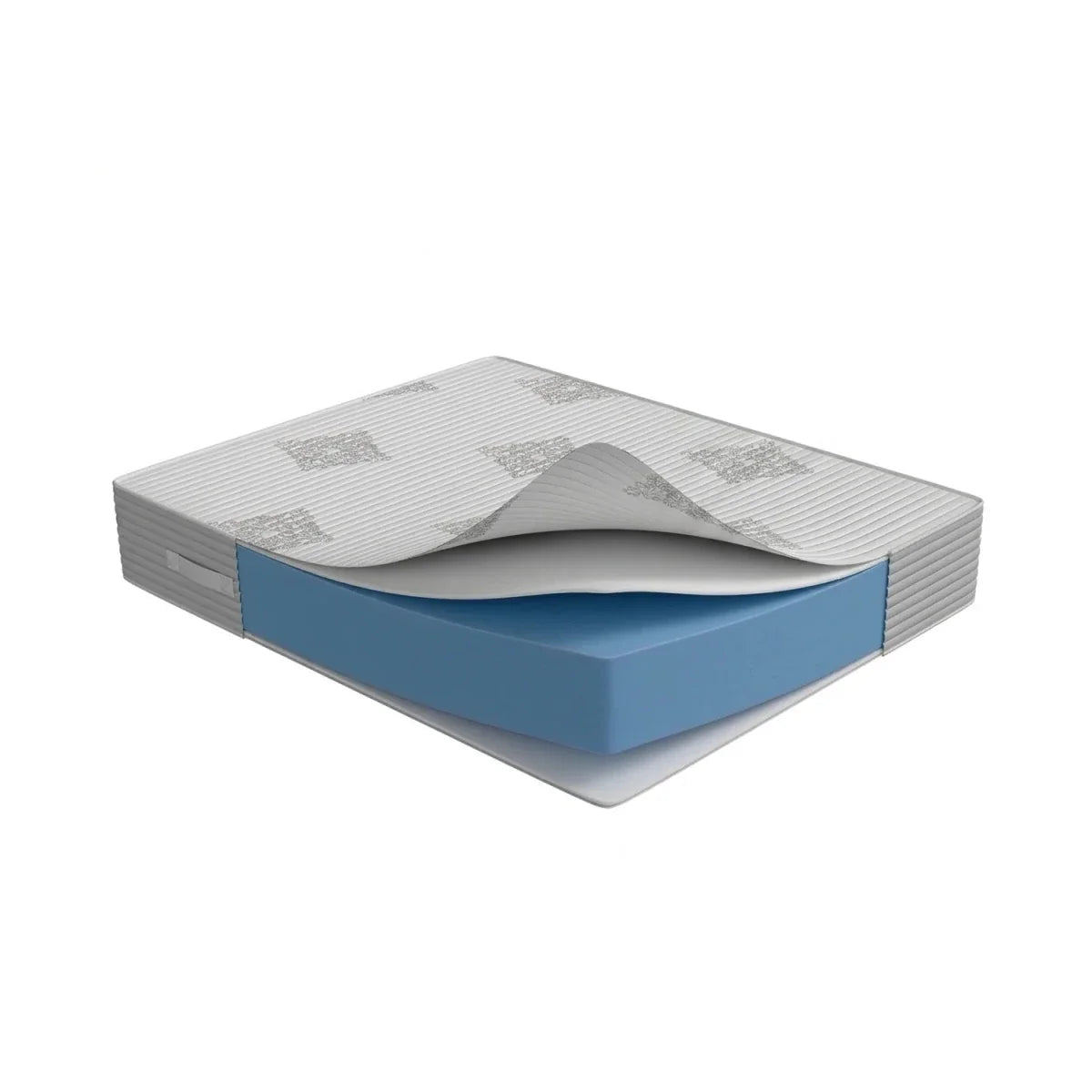 Hard Rock Super Firm Foam Mattress, cutaway showing the foam core