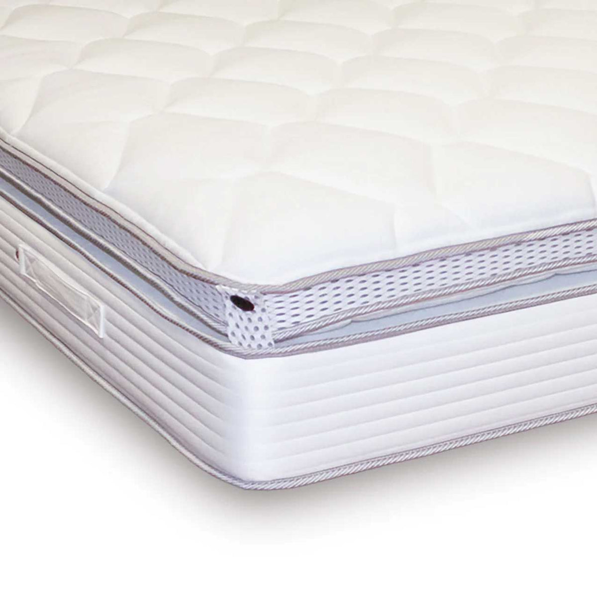 O-Zone 4000 Pillow Top Dual Season Mattress, pillow top corner