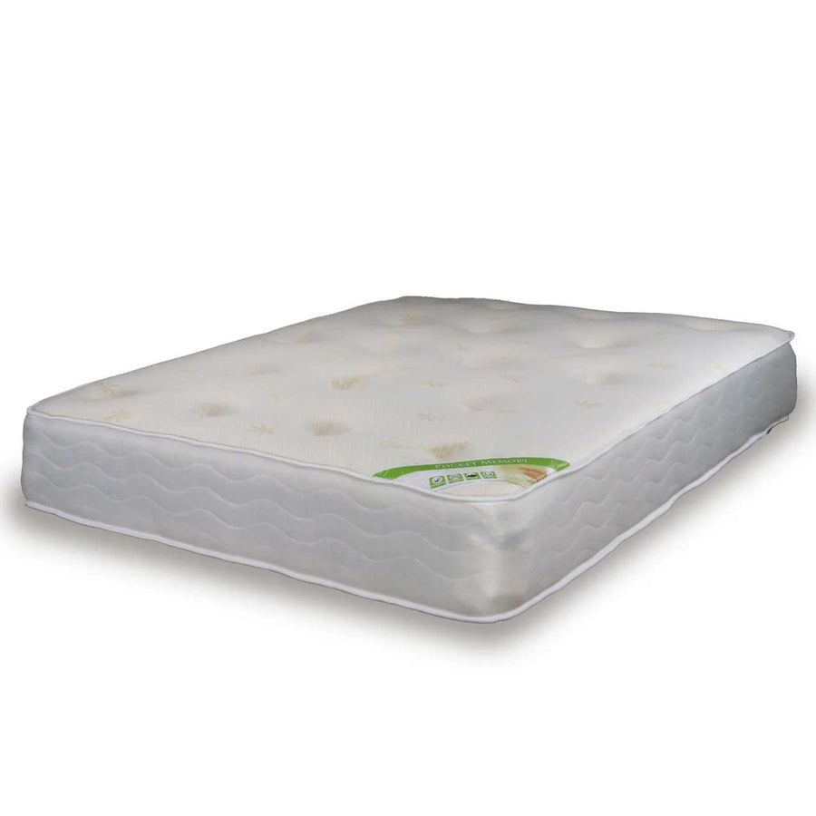 Pocket and Memory Mattress, on a white background