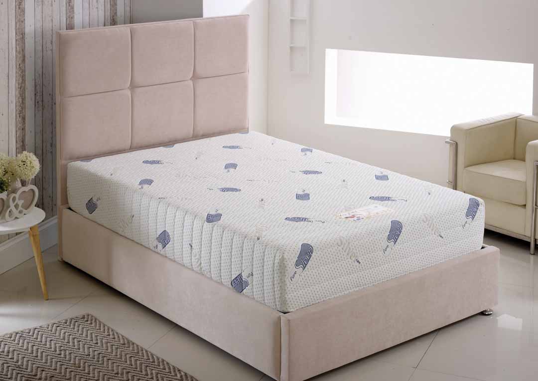 Pure Sleep Memory Pocket Mattress, on a divan in a bedroom