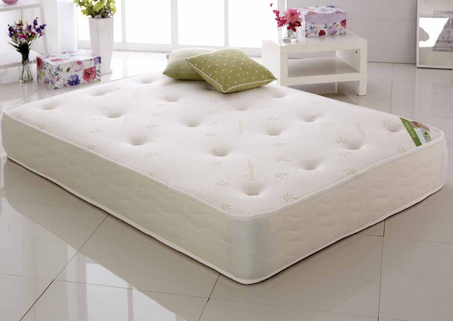 Pocket and Memory Mattress, on a divan in a bedroom