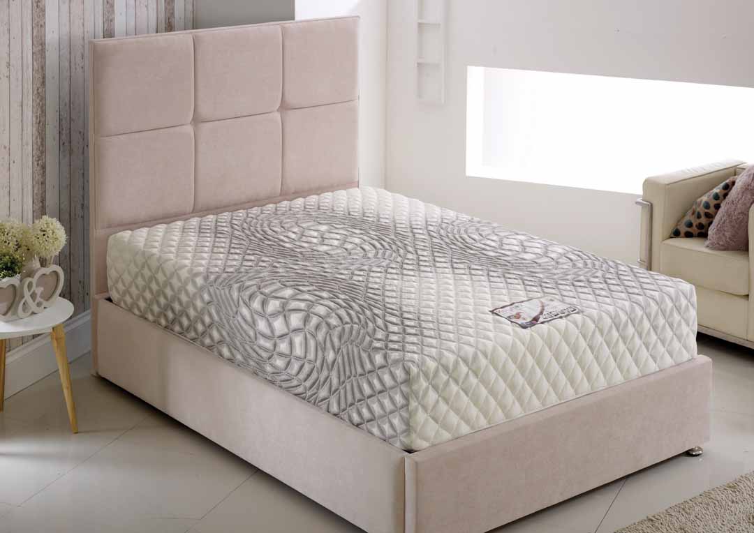 Sapphire 1500 Memory Pocket Mattress, on a divan in a bedroom