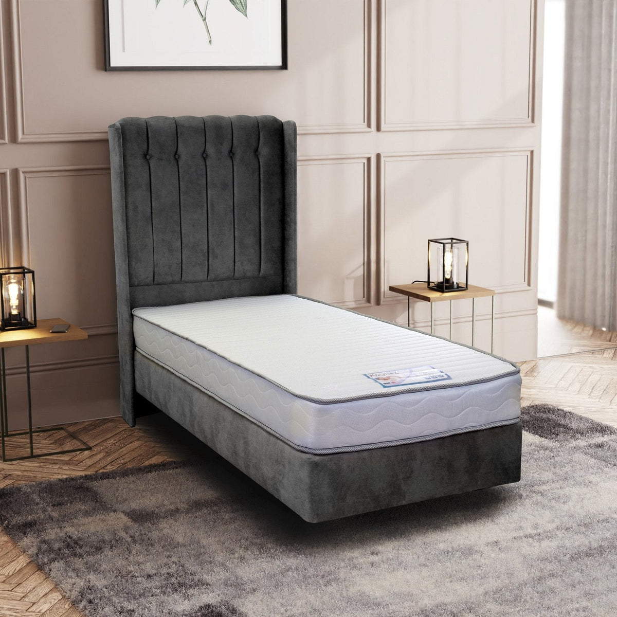 Kids Shallow Pocket Bunk Mattress, on a single bed