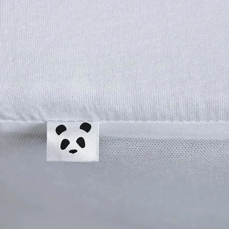 Panda bamboo mattress protector, label