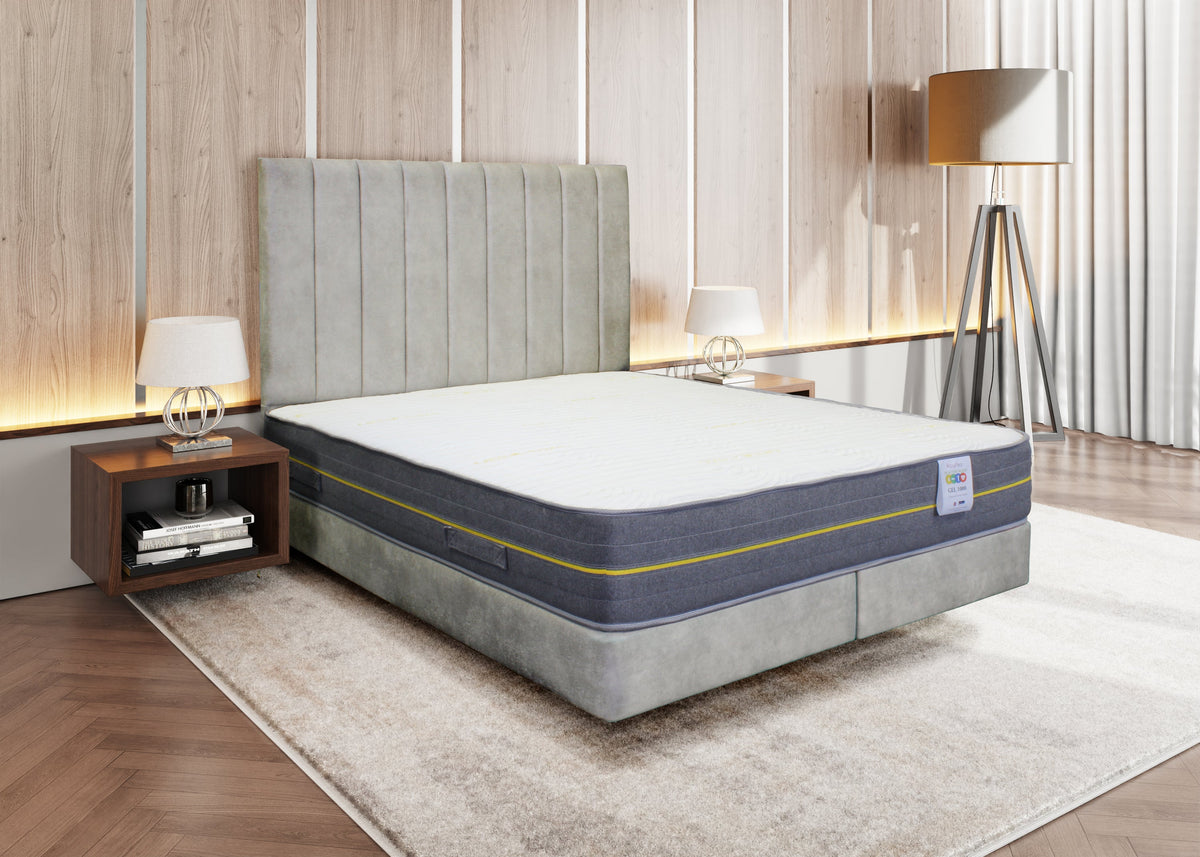 Gel 1000 Joint Relief Mattress, on an upholstered bed