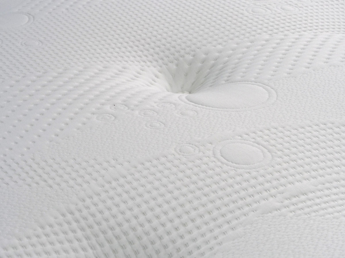 Empress Ortho Pocket Sprung Mattress, tufted cover close-up