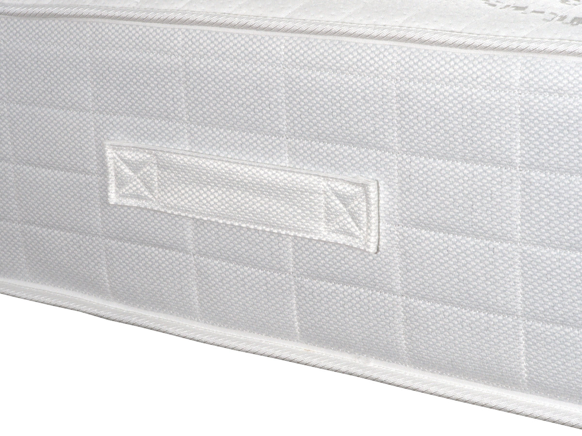Luxury Pocket 1000 Mattress, side handle close-up