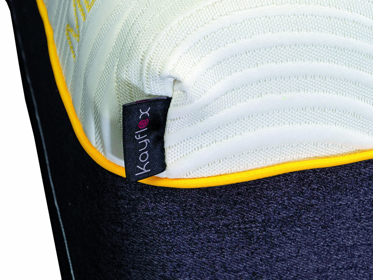 Medicare 4000 Pocket Sprung Mattress, corner and yellow piping