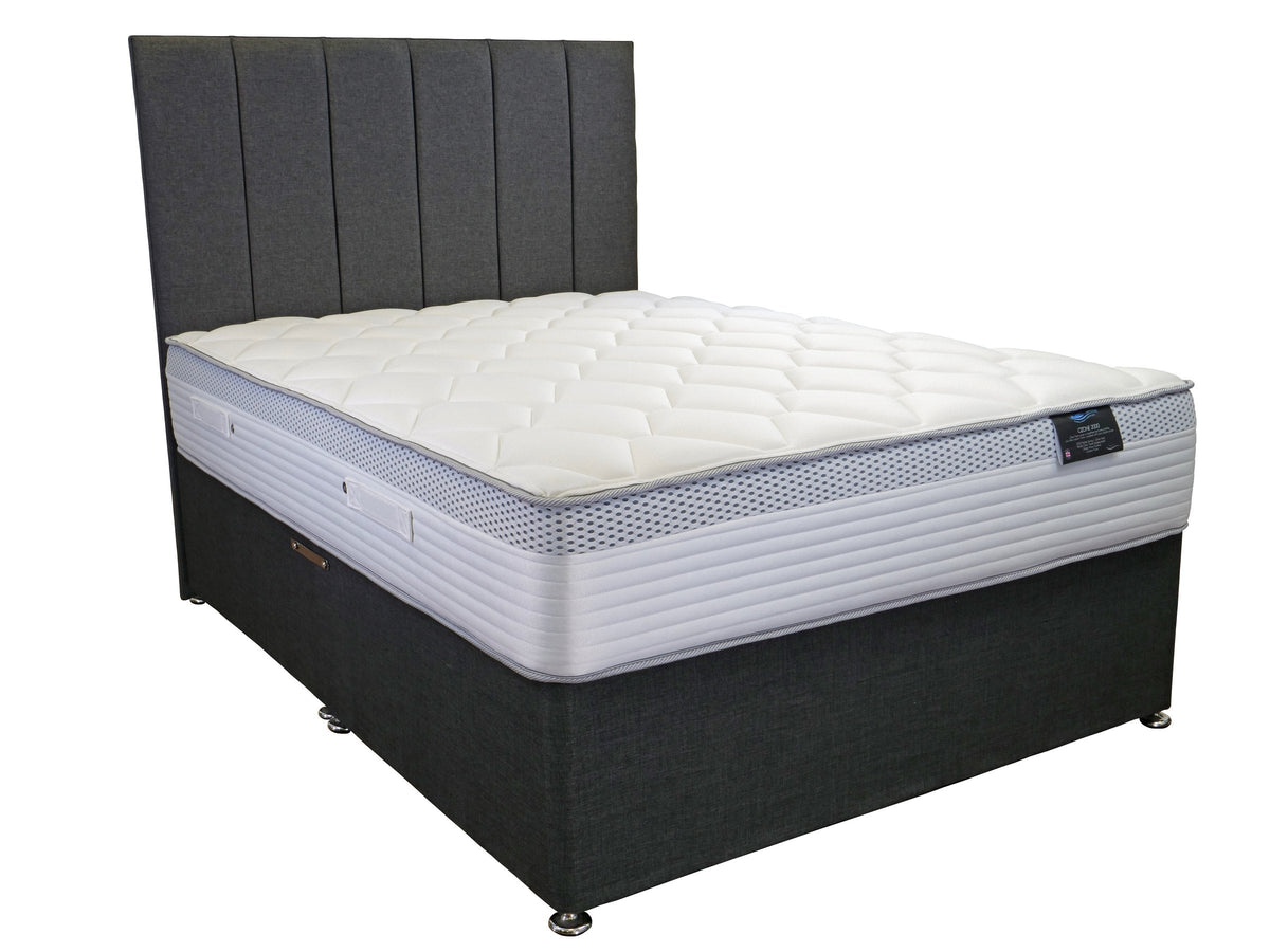 O-Zone 2000 Pocket Sprung Mattress, on a divan base