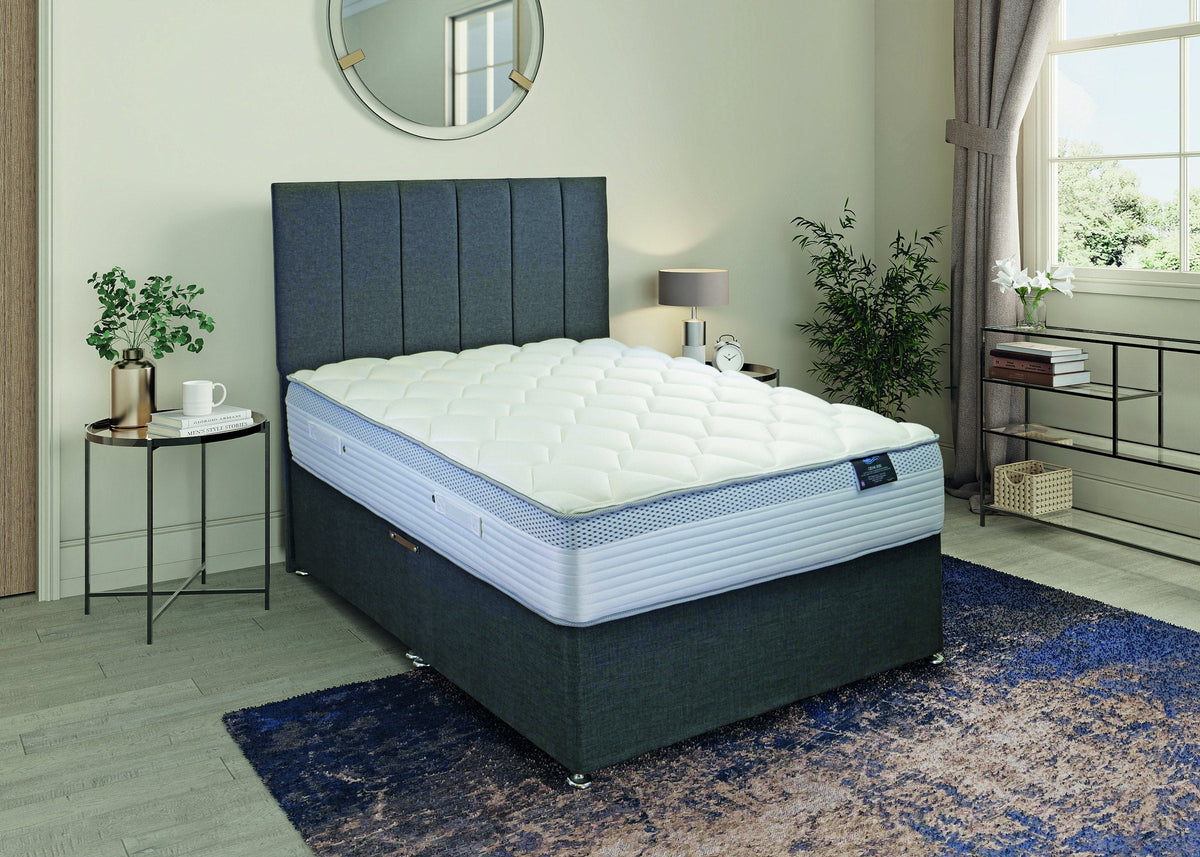 O-Zone 2000 Pocket Sprung Mattress, in a bedroom setting