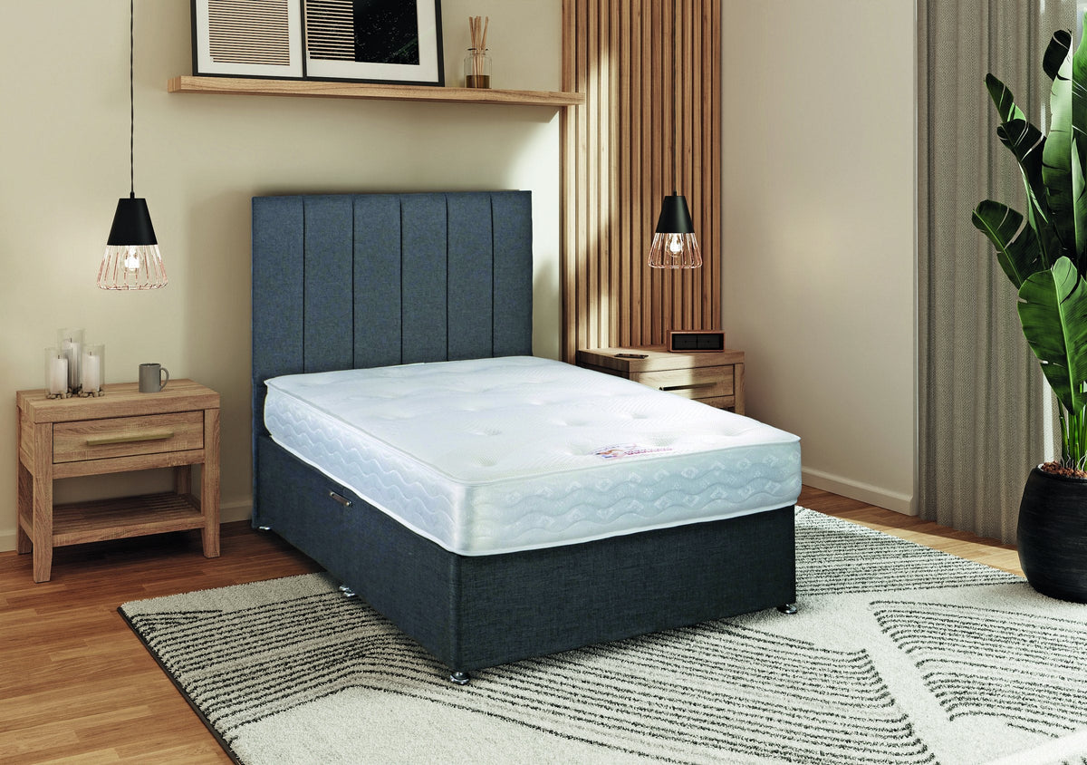 Windsor Open Coil Mattress, in a bedroom setting